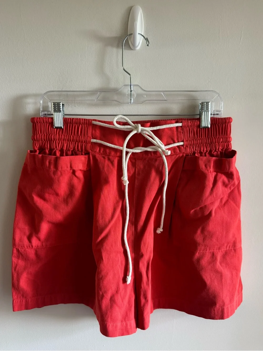 NWOT Free People 100% Cotton Double Rope Tie Cargo Shorts